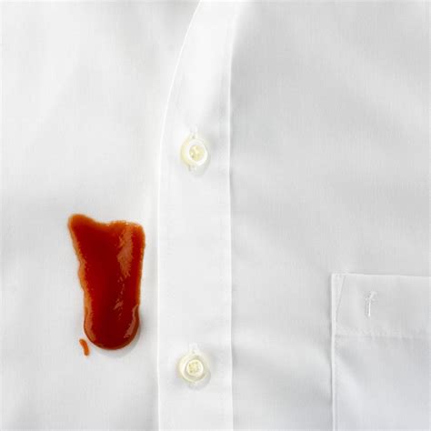 ketchup stain on shirt